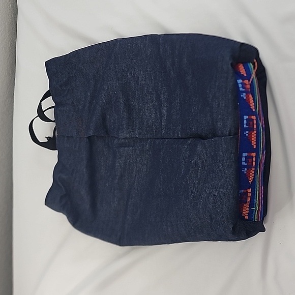 Handmade Hand Crafted Fabric Large Disney Goofy Drawstring  Backpack - Picture 13 of 16